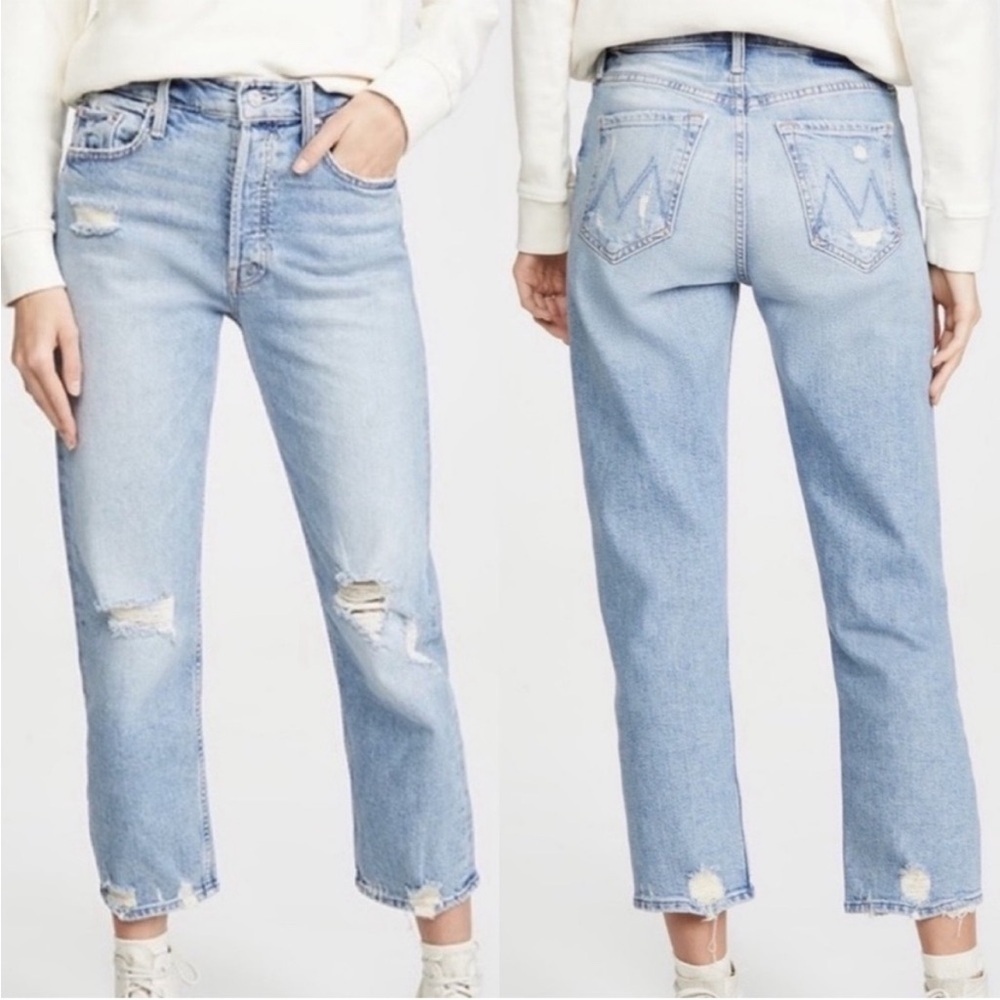 Mother Jeans The Tomcat The Confession Distressed Size 25